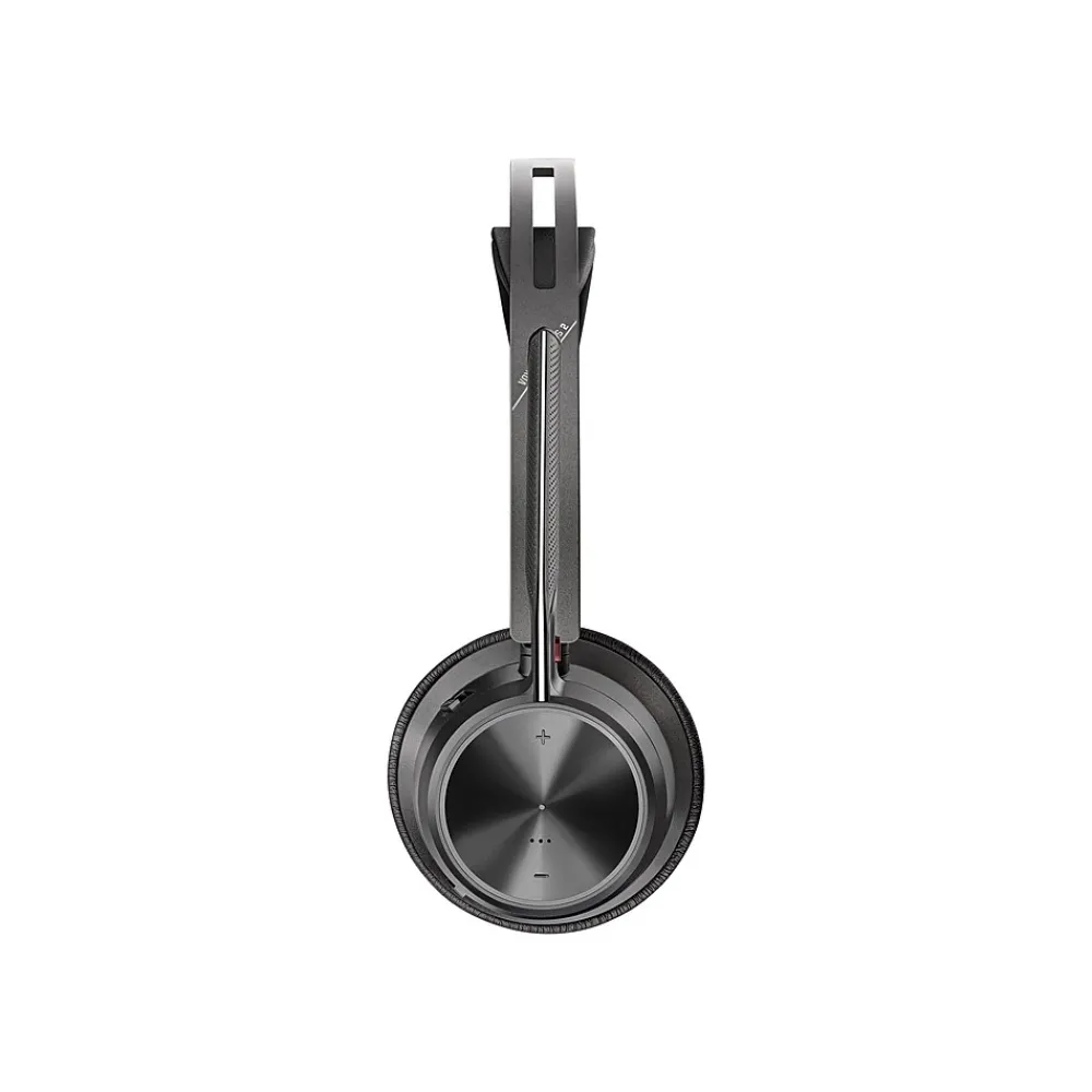 Poly Voyager Focus 2 Noise Canceling Bluetooth On Ear Phone & Computer Headset, Black (213726-01)