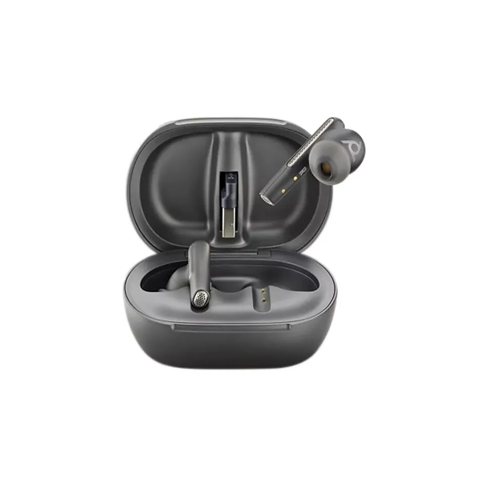 Voyager Free 60+ UC Wireless Noise Cancelling Bluetooth Earbuds, USB-C, MS Certified, Carbon Black (7Y8H0AA)<Poly Discount