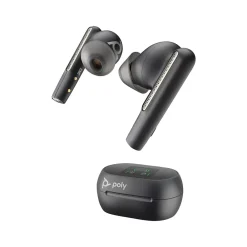 Voyager Free 60+ UC Wireless Noise Cancelling Bluetooth Earbuds, USB-A, MS Certified, Carbon Black (7Y8G9AA)<Poly Sale