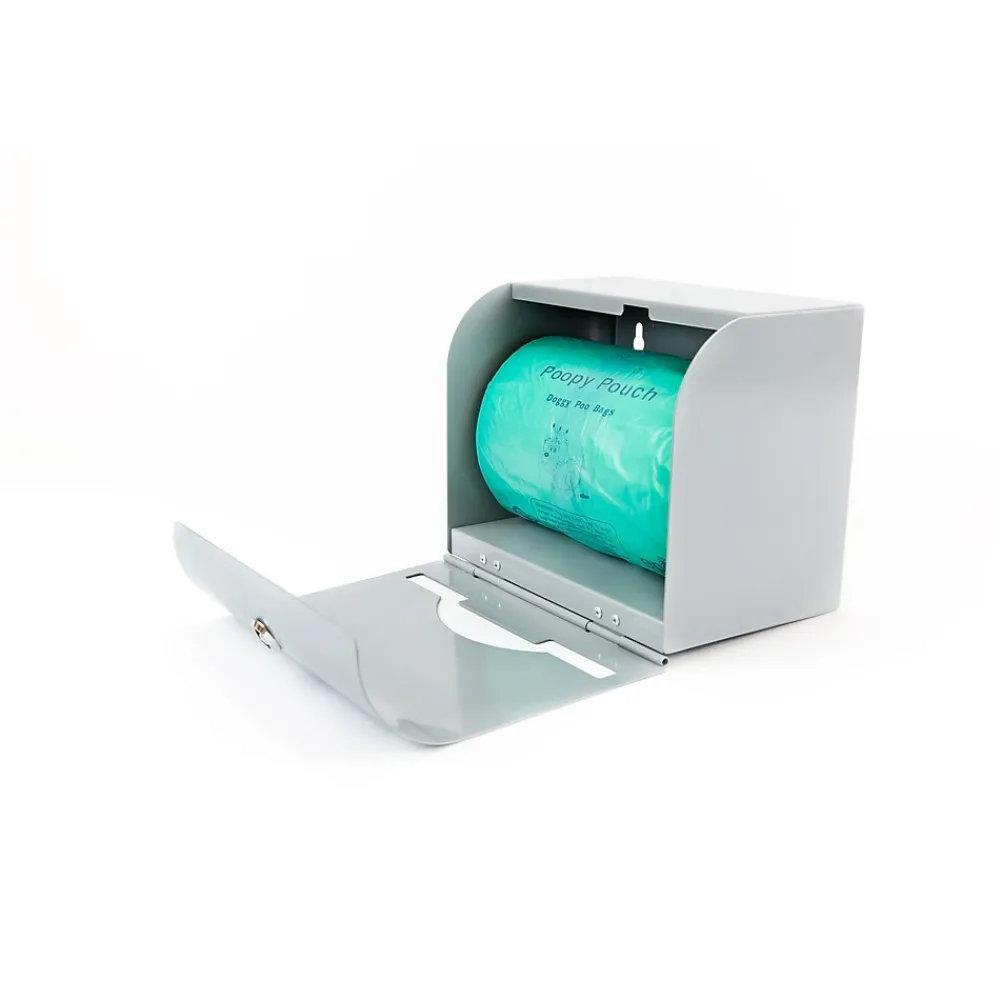 Diaper Disposal Large Bag Dispenser, White, Steel, 400 Bag Capacity (PD-DSP-06 WH)<Poopy Doo Sale