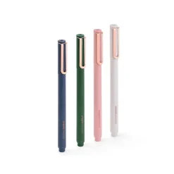 Pens|Poppin Fineliner Felt Pens, Fine Point, 0.5mm, Black Ink, 4/Pack (107475)