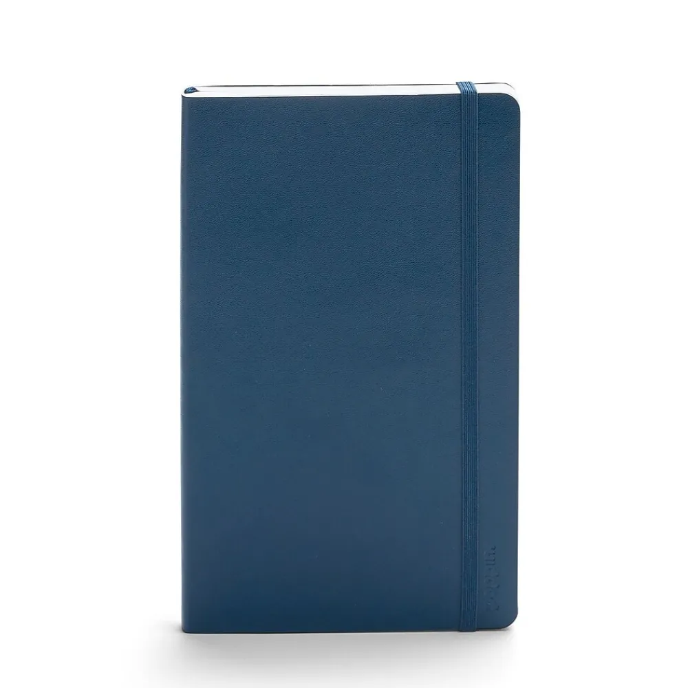 Subject Notebooks|Poppin Subject Notebooks, 5" x 8.25", College Ruled, 86 Sheets, Blue, 28/Carton (100358-MC)