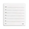 Dry Erase*Poppin Weekly Dry-Erase Whiteboard, 1' x 1' (108723)