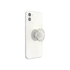 PopSockets PopGrip Clear Glitter Silver Universal Grip (805149)