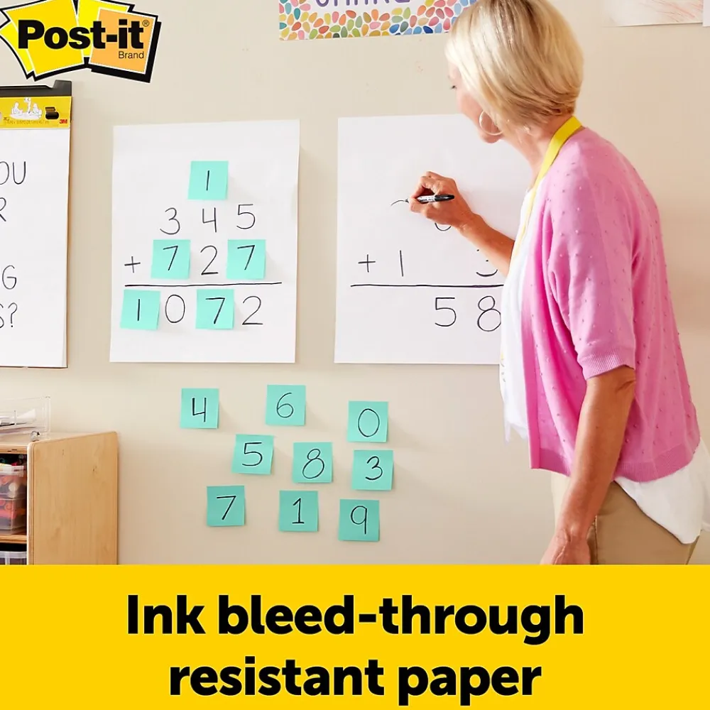 Easel Paper Pads*Post-it ® Mini Super Sticky Wall Easel Pad, 15" x 18", 20 Sheets/Pad, 6 Pads/Pack (577SS)