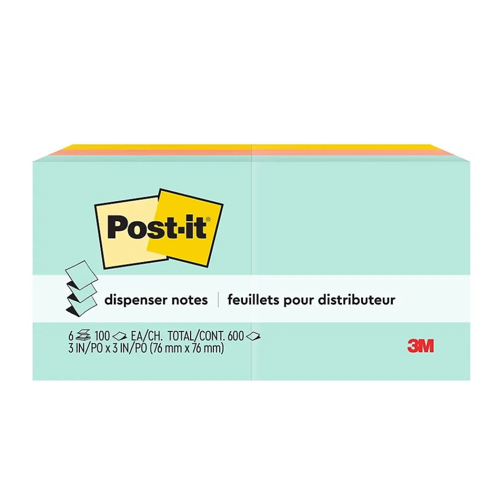 Post-It Notes*Post-it Pop-up Notes, 3" x 3", Collection, 100 Sheet/Pad, 6 Pads/Pack (R330-AP) Beachside café