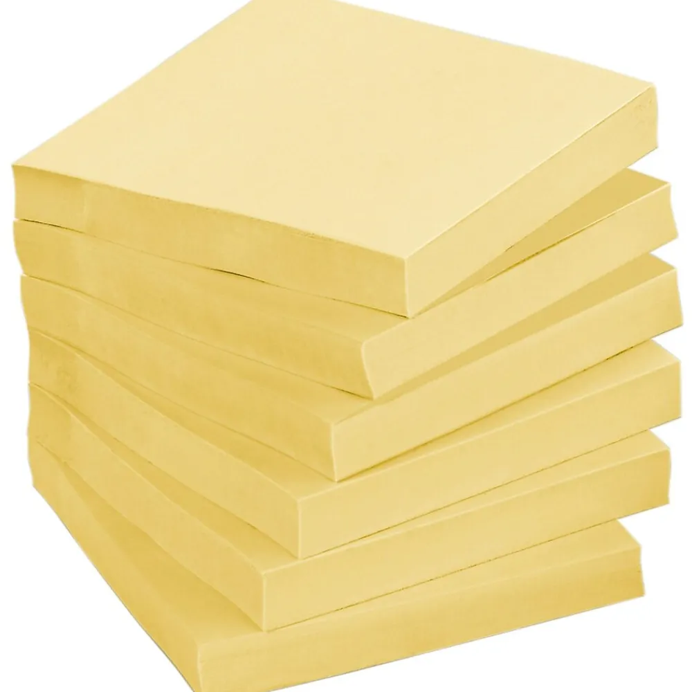 Post-It Notes*Post-it Recycled Notes, 3" x 3", Canary Collection, 75 Sheet/Pad, 24 Pads/Pack (654R24CPCY) Canary Yellow
