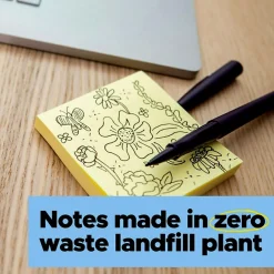 Post-It Notes*Post-it Recycled Super Sticky Notes, 3