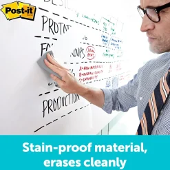 Dry Erase*Post-it ® Super Sticky Dry Erase Surface, 3' x 4' (DEF4x3)