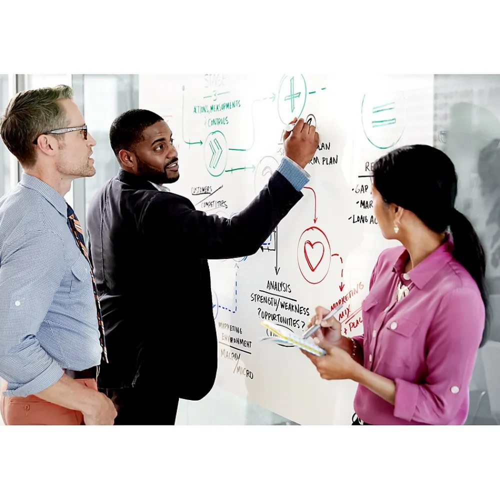 Dry Erase*Post-it ® Super Sticky Dry Erase Surface, 4' x 6' (DEF6x4)