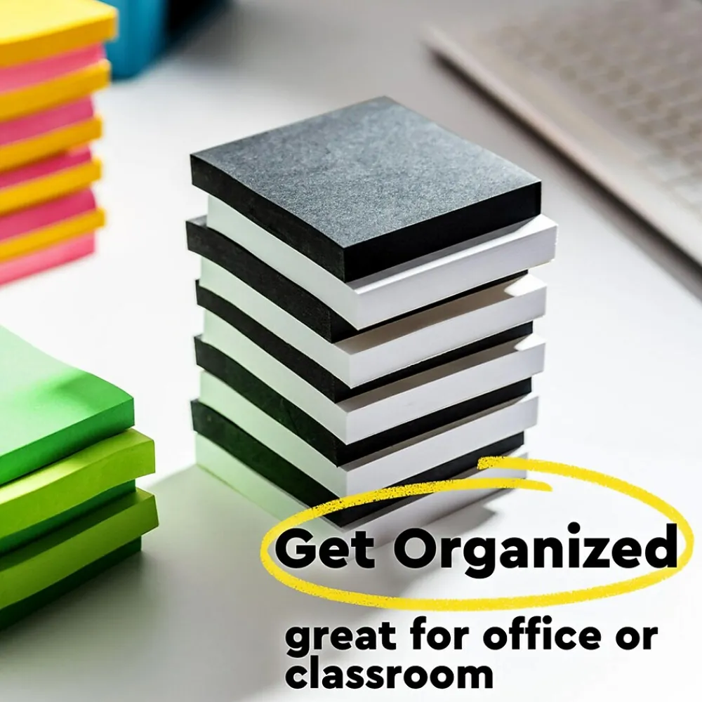 Post-It Notes*Post-it Super Sticky Notes, 3" x 3", Aqua Wave, 90 Sheet/Pad, 5 Pads/Pack (654-5AW)