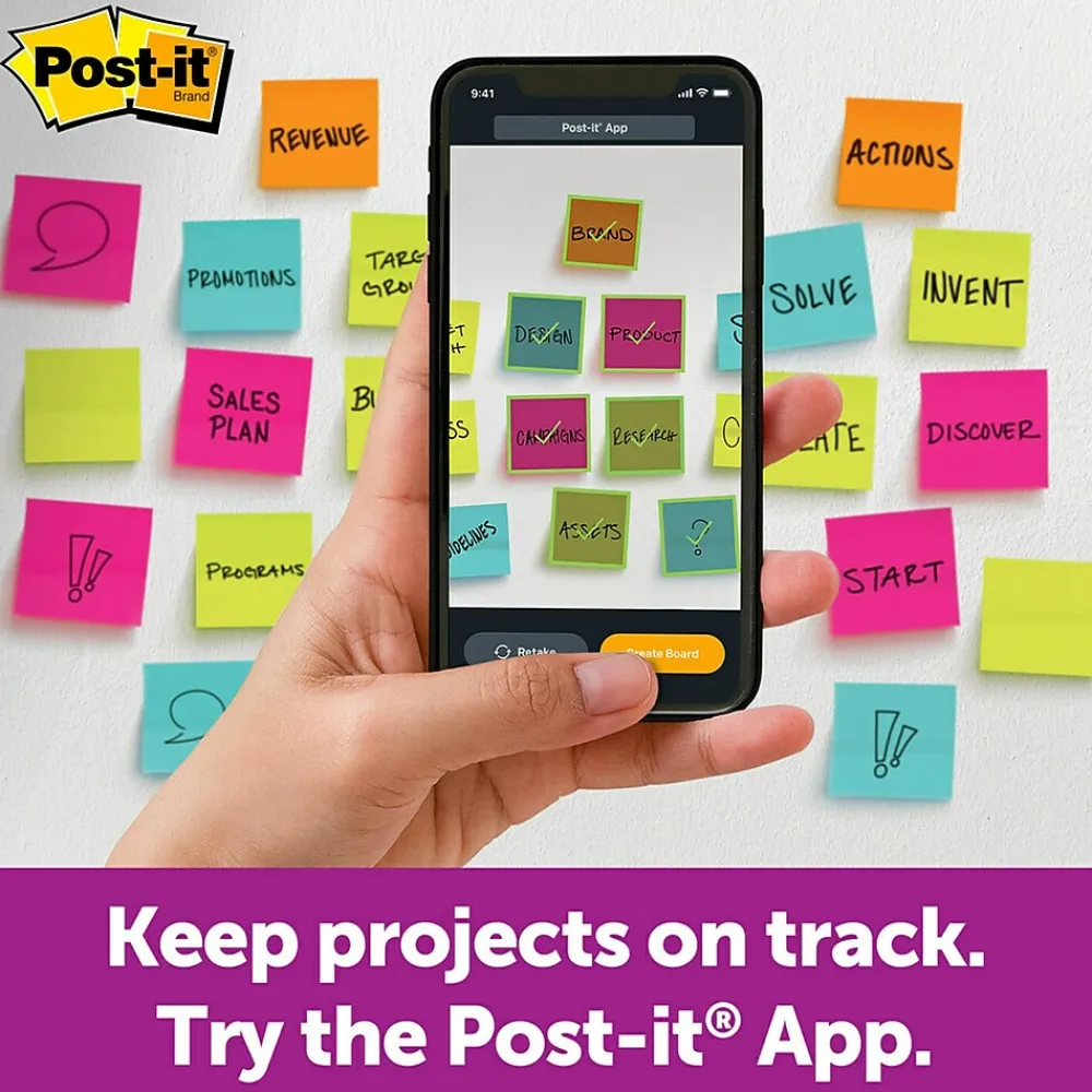 Post-It Notes*Post-it Super Sticky Notes, Big Note, Bright Yellow, 30 Sheet/Pad (MMMBN11)