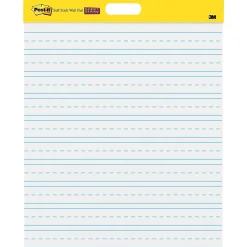 Easel Paper Pads*Post-it Super Sticky Wall Easel Pad, 20" x 23", Primary Lined, 20 Sheets/Pad, 2 Pads/Pack (566PRL)