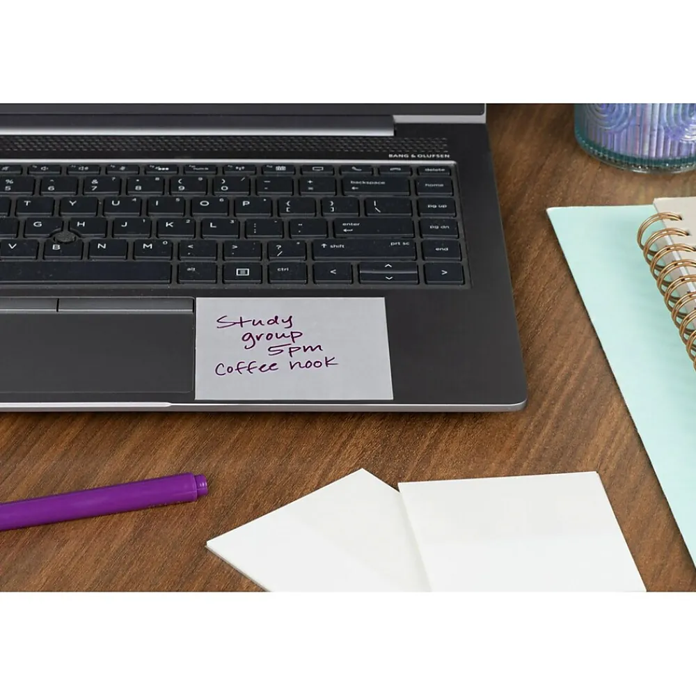 Sticky Notes*Post-it Transparent Notes, 2-7/8" x 2-7/8", 36 Sheets/Pad, 1 Pad/Pack (600-TRSPT)