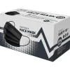 3-ply Disposable Surgical Face Mask, Adult, Black, 50/Box (SMN200057)<PPE Mask USA New