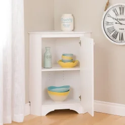 Storage Cabinets*Prepac Elite White Corner Storage Cabinet (WSCC-0603-1)