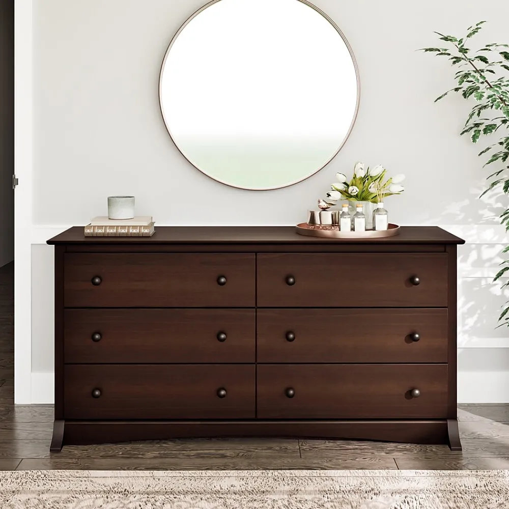 Storage Cabinets*Prepac Fremont 29" 6-Drawer Dresser, Espresso (EDC-6330-K)