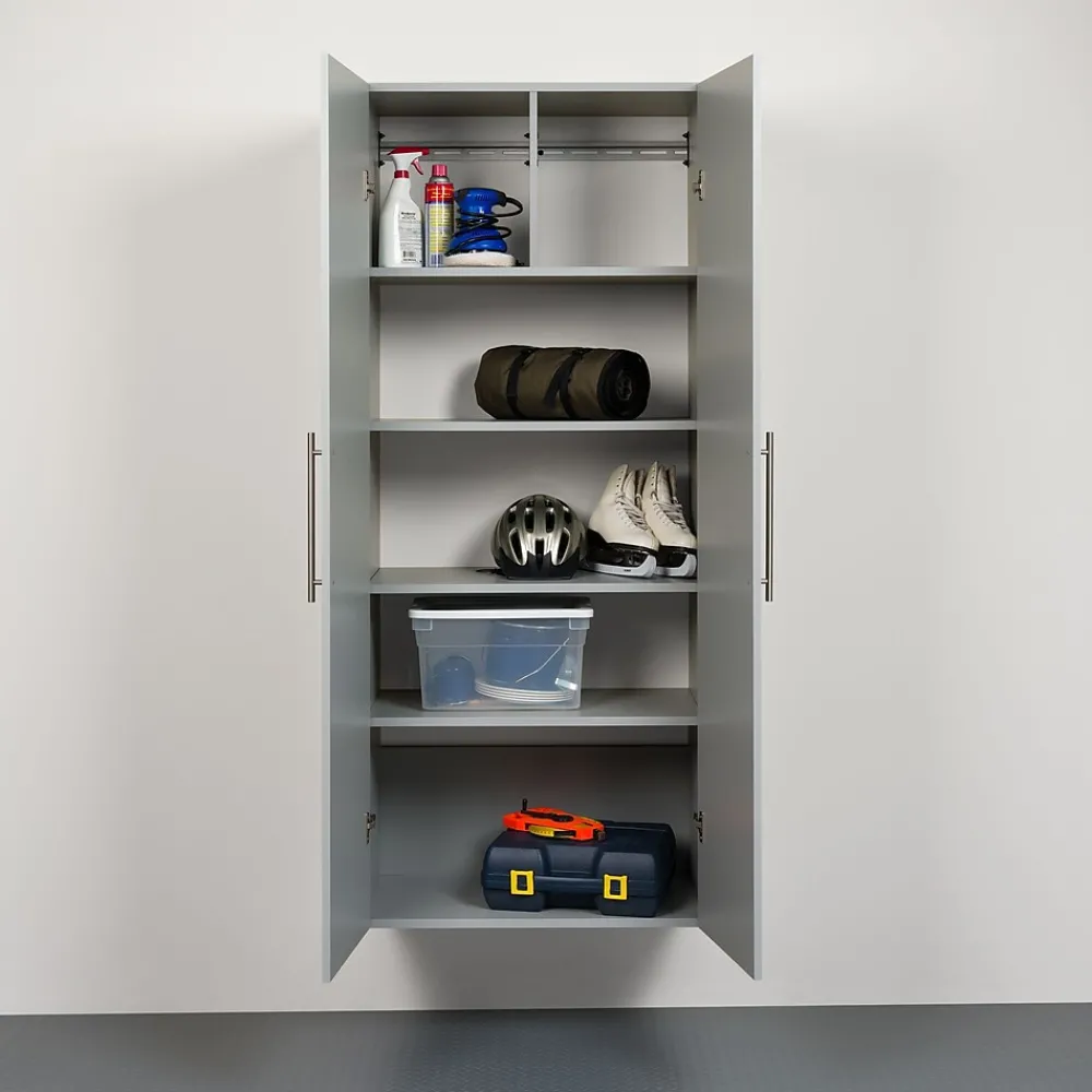 Storage Cabinets*Prepac ™ HangUps 30" Laminate Large Storage Cabinet, Light Gray (GSCW-0707-2K)