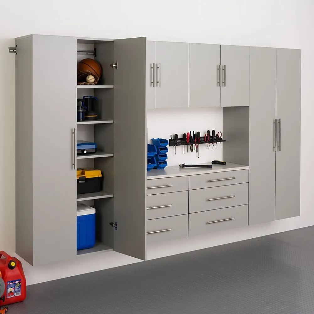 Storage Cabinets*Prepac ™ HangUps 30" Laminate Large Storage Cabinet, Light Gray (GSCW-0707-2K)