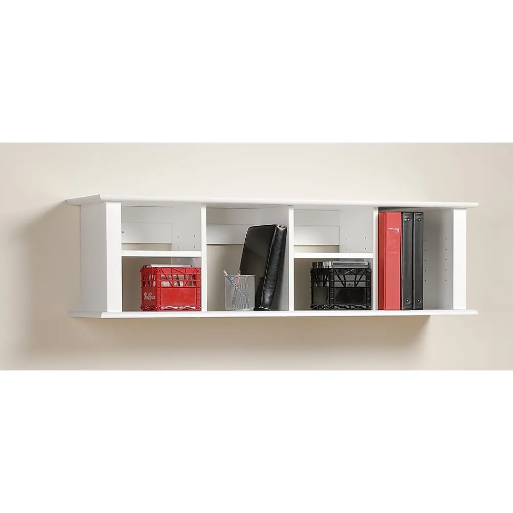 Shelving*Prepac ™ Wall Mounted Desk Hutch, 48" x 11.5", White (WHD-1348)