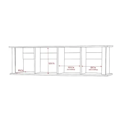 Shelving*Prepac ™ Wall Mounted Desk Hutch, 48" x 11.5", White (WHD-1348)