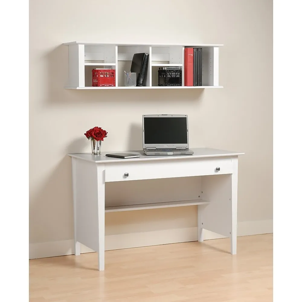 Shelving*Prepac ™ Wall Mounted Desk Hutch, 48" x 11.5", White (WHD-1348)