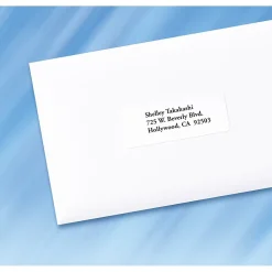 Hot Pres-a-ply Laser/Inkjet Address Labels, 1" x 2-5/8", White, 7,500 Labels/Box (30606)