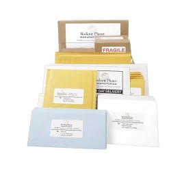 Hot Pres-a-ply Laser/Inkjet Shipping Labels, 8-1/2