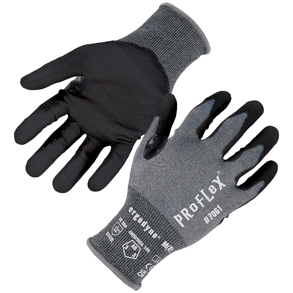 Ergodyne ProFlex 7061 Cut-Resistant PU Coated Gloves, 2XL, 21 Gauge, A6 Cut Level, Blue, Pair (10326)