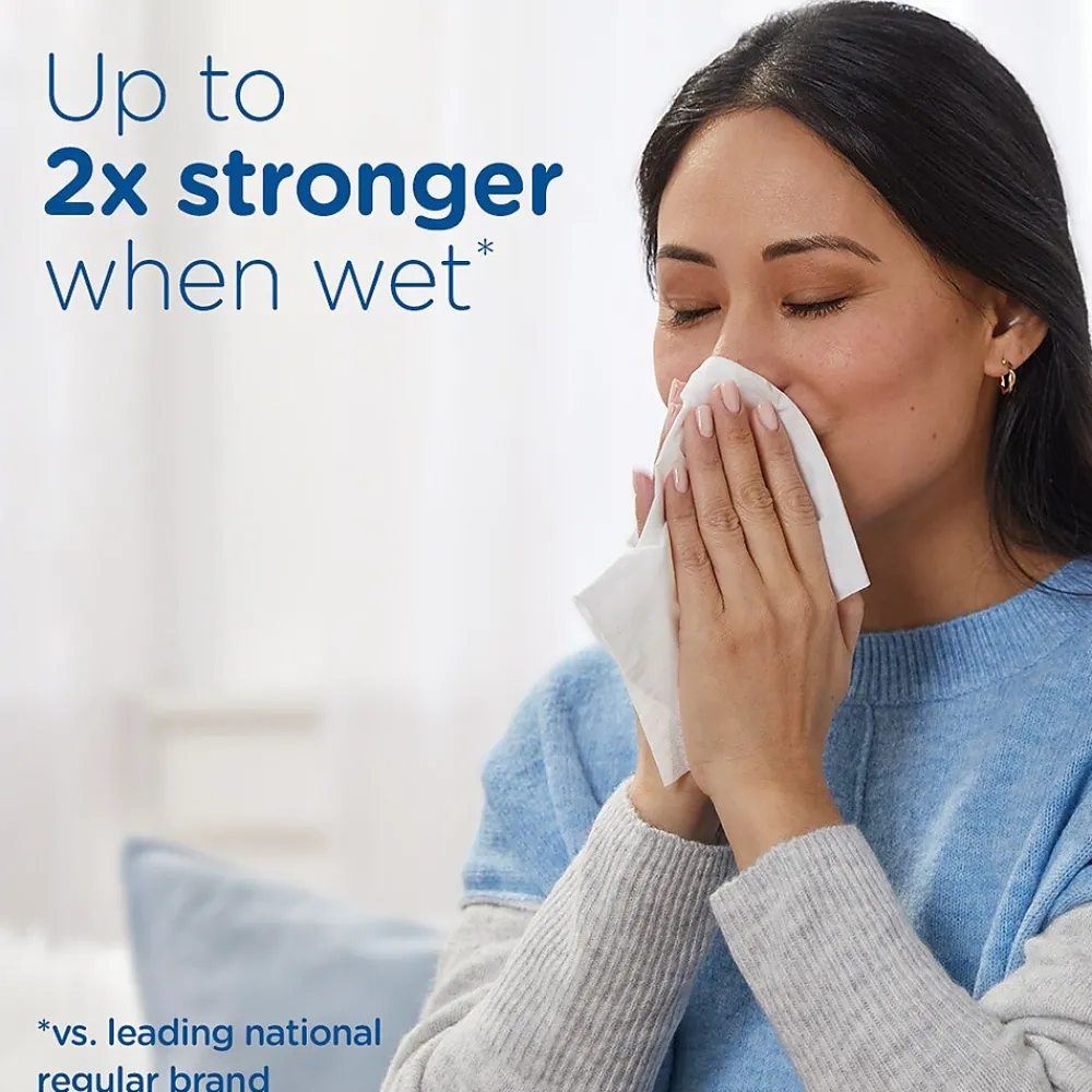 Ultra Soft Facial Tissue, 72 Tissues/Box, 8 Boxes/Pack (61971)<Puffs Online