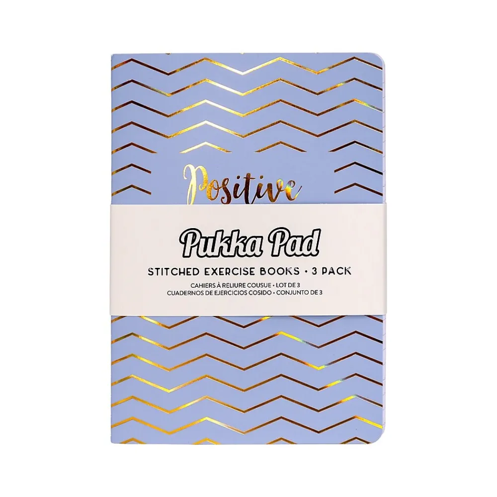 Composition Notebooks|Pukka Pad Composition Notebooks, 4.6" x 6.8", College-Ruled, 20 Sheets, Assorted Colors, 3/Pack (9979(AST)-HZE)