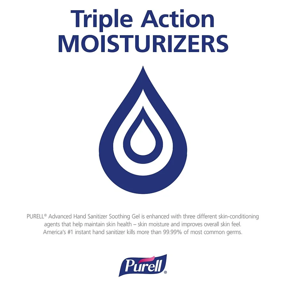 Advanced 70% Alcohol Gel Hand Sanitizer, Fresh Scent, 12 oz. (3639-12)<Purell Online