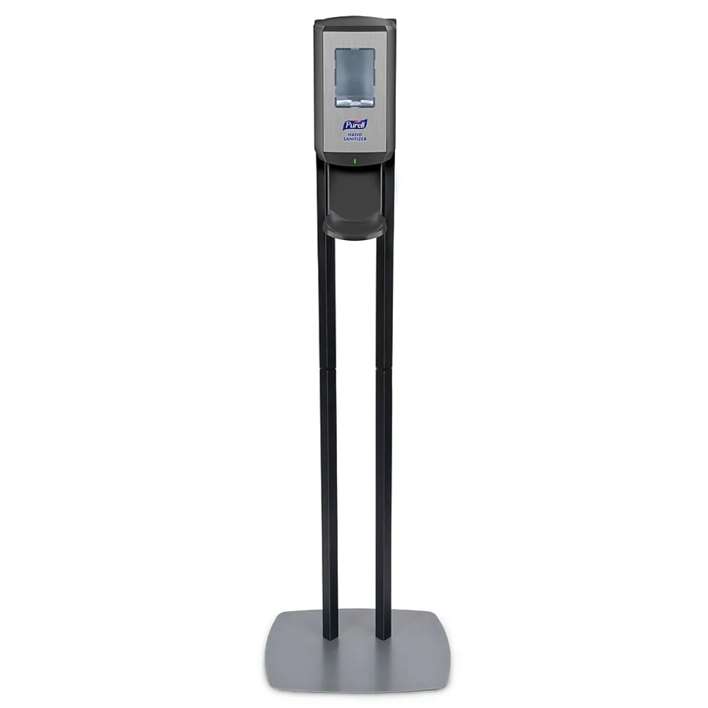 CS6 Automatic Floor Stand Hand Sanitizer Dispenser, Black/Chrome (7416-DS)<Purell Discount