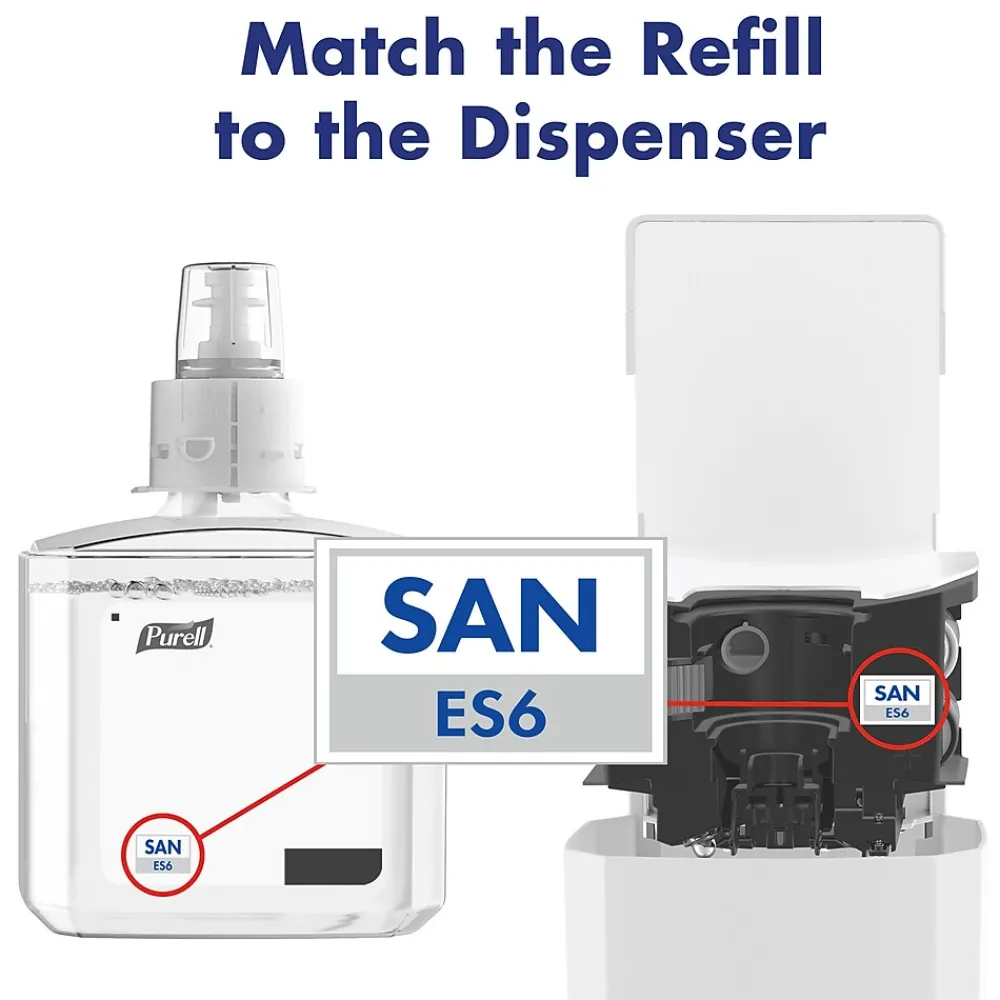 ES6 Automatic Wall Mounted Hand Sanitizer Dispenser, White (6420-01)<Purell New