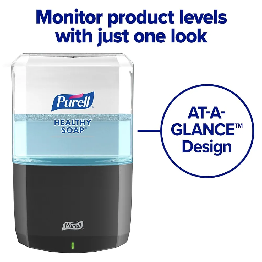 HEALTHY SOAP ES8 Automatic Wall Mounted Hand Soap Dispenser, Black (7734-01)<Purell New