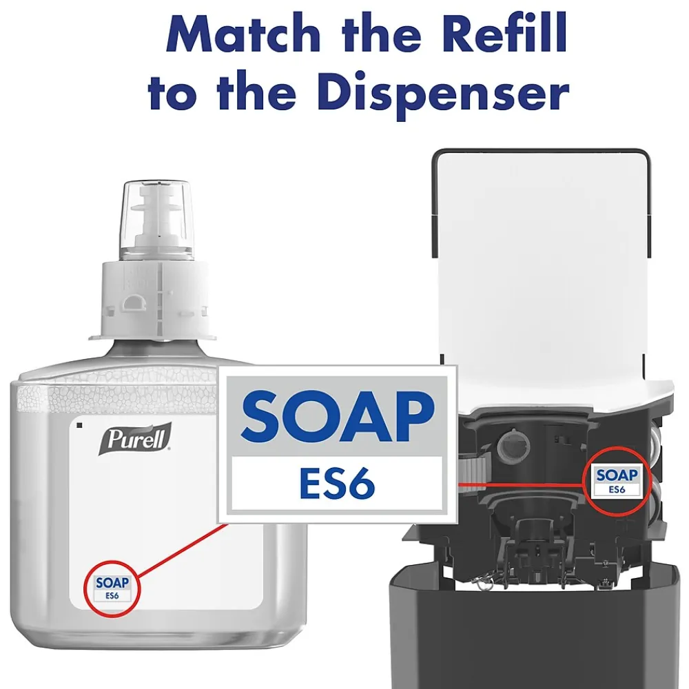 HEALTHY SOAP ES6 Automatic Wall Mounted Hand Soap Dispenser, Graphite (6434-01)<Purell Sale