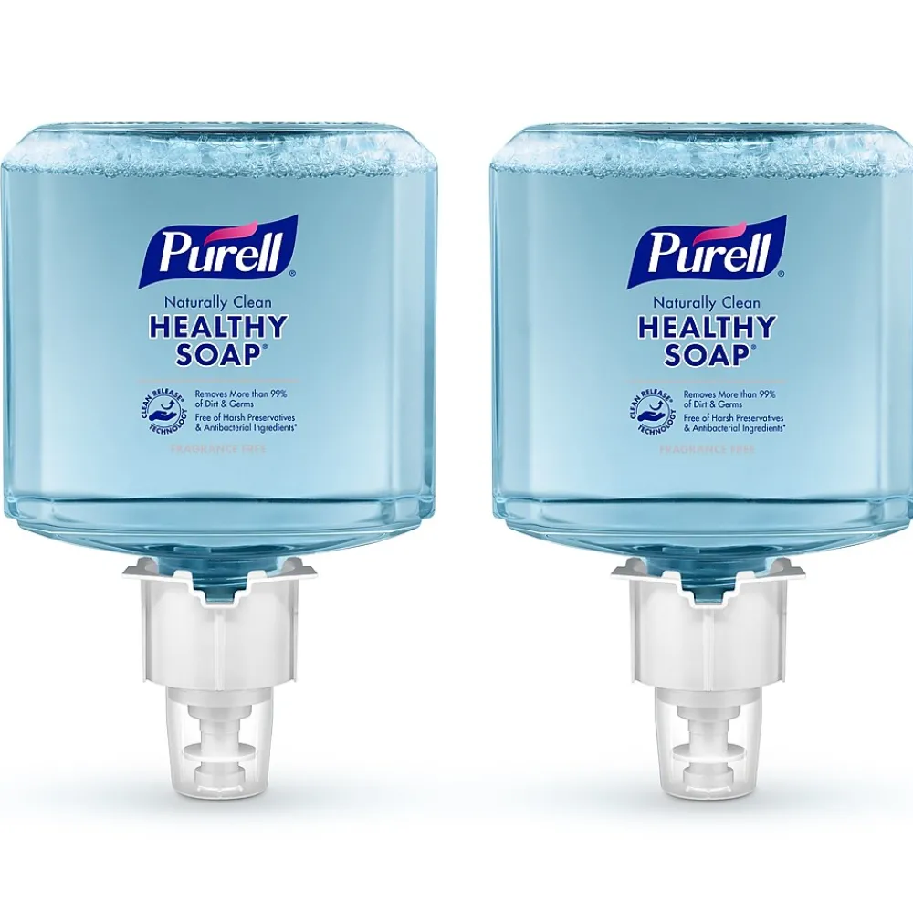HEALTHY SOAP Foaming Hand Soap Refill for ES6 Dispenser, 1200 ml, 2/Carton (6470-02)<Purell Sale