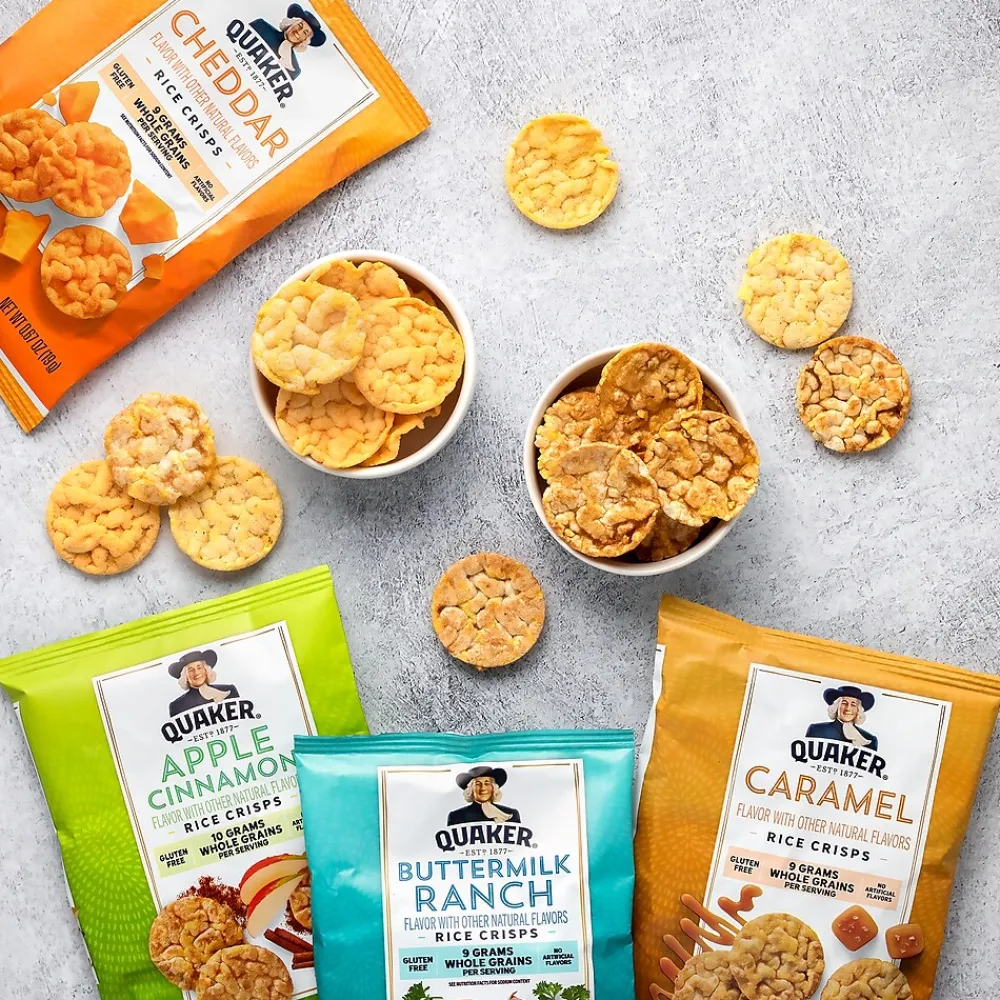 Quaker Rice Crisps Variety Pack, 36/Box (325-00013)