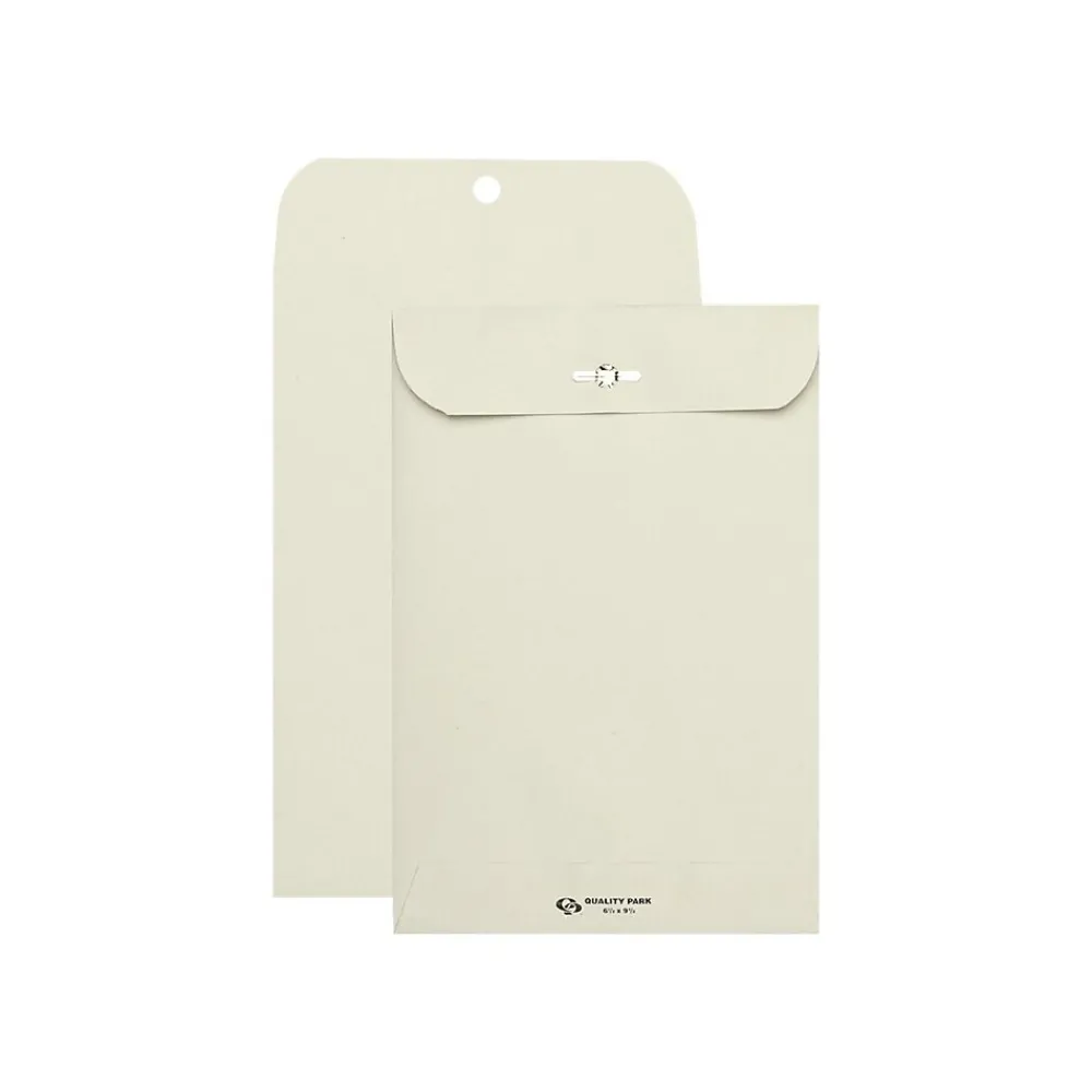 Discount Quality Park Clasp & Moistenable Catalog Envelopes, 6.5" x 9.5", Gray, 100/Box (QUA38563)