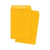 Clearance Quality Park Clasp & Moistenable Glue Kraft Catalog Envelopes, 7" x 10", Brown Kraft, 100/Box (QUA37868)