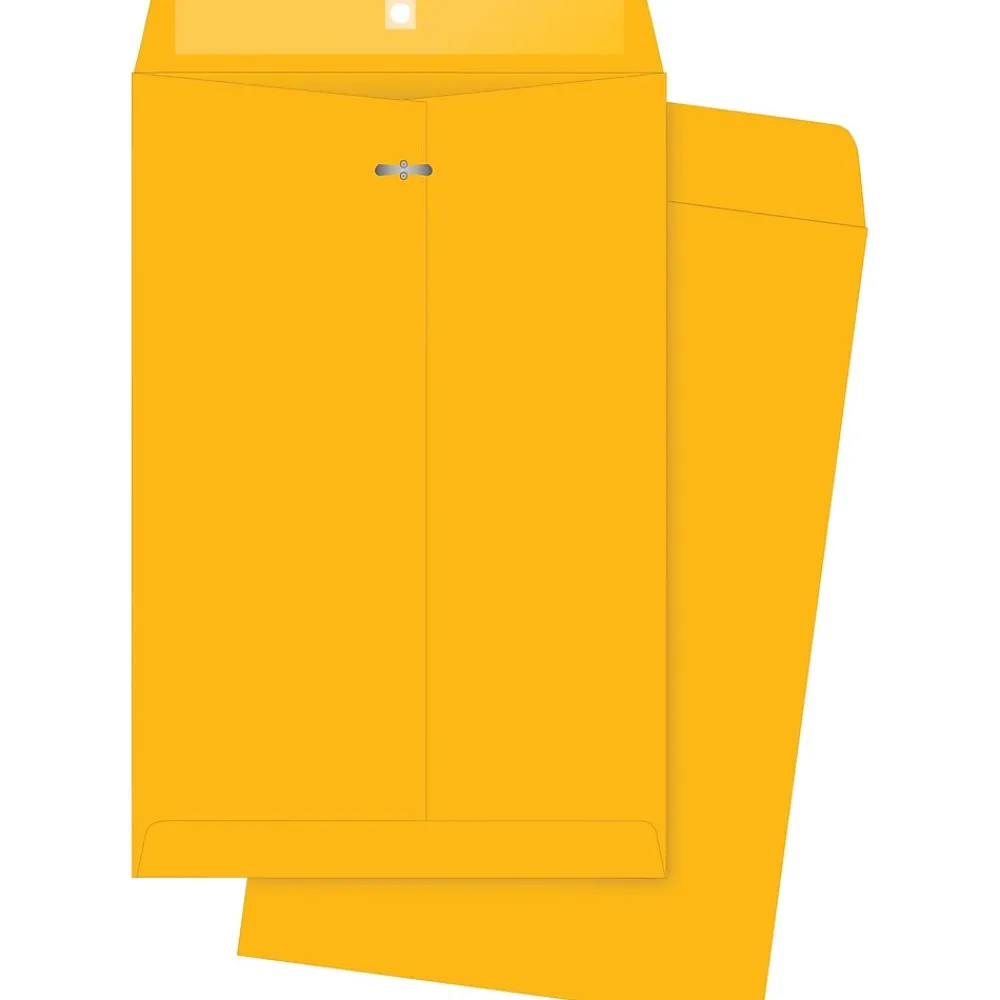 Outlet Quality Park Clasp Kraft Catalog Envelope, 6 1/2" x 9 1/2", Kraft, 100/Box (37863)