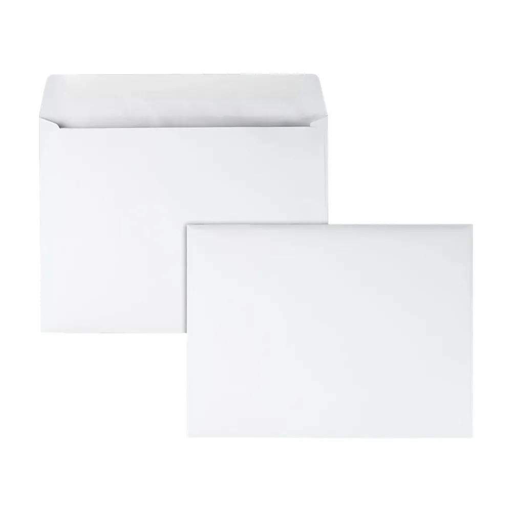 Online Quality Park Gummed Booklet Envelopes, 9" x 12", White Wove, 250/Box (QUA37682)