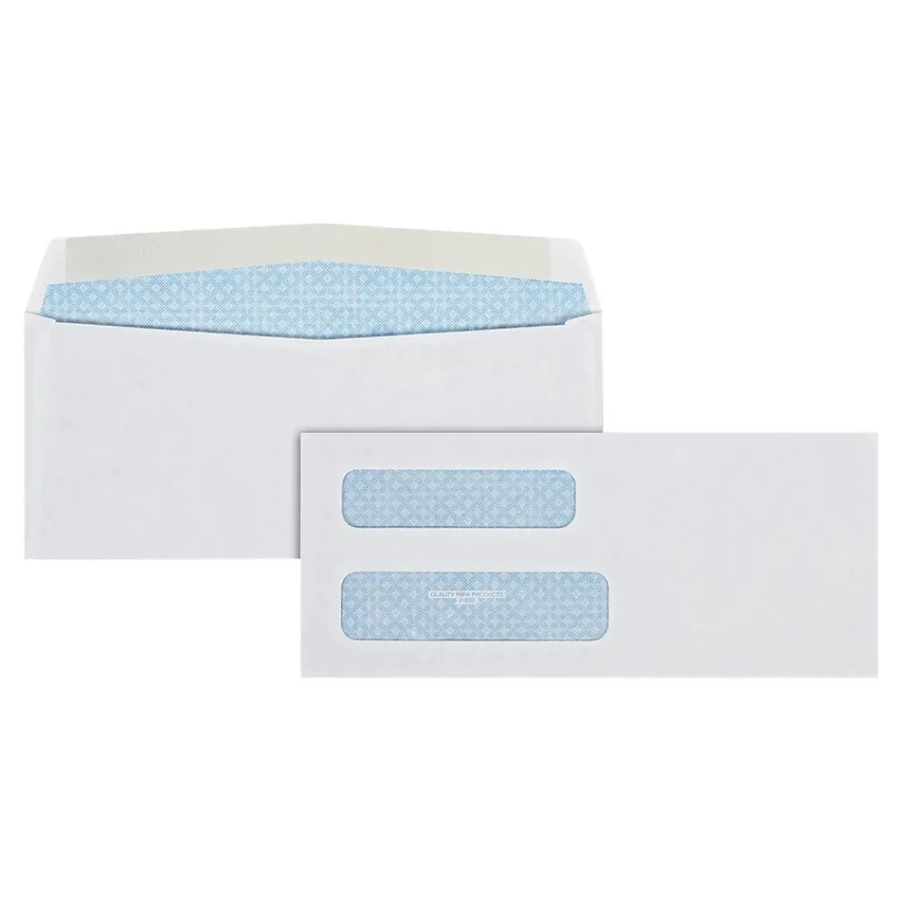 Outlet Coastwide Professional Quality Park Products® 3 5/8" x 8 5/8" White 24 lbs. Security Tinted Check Envelopes, 1000/Pack