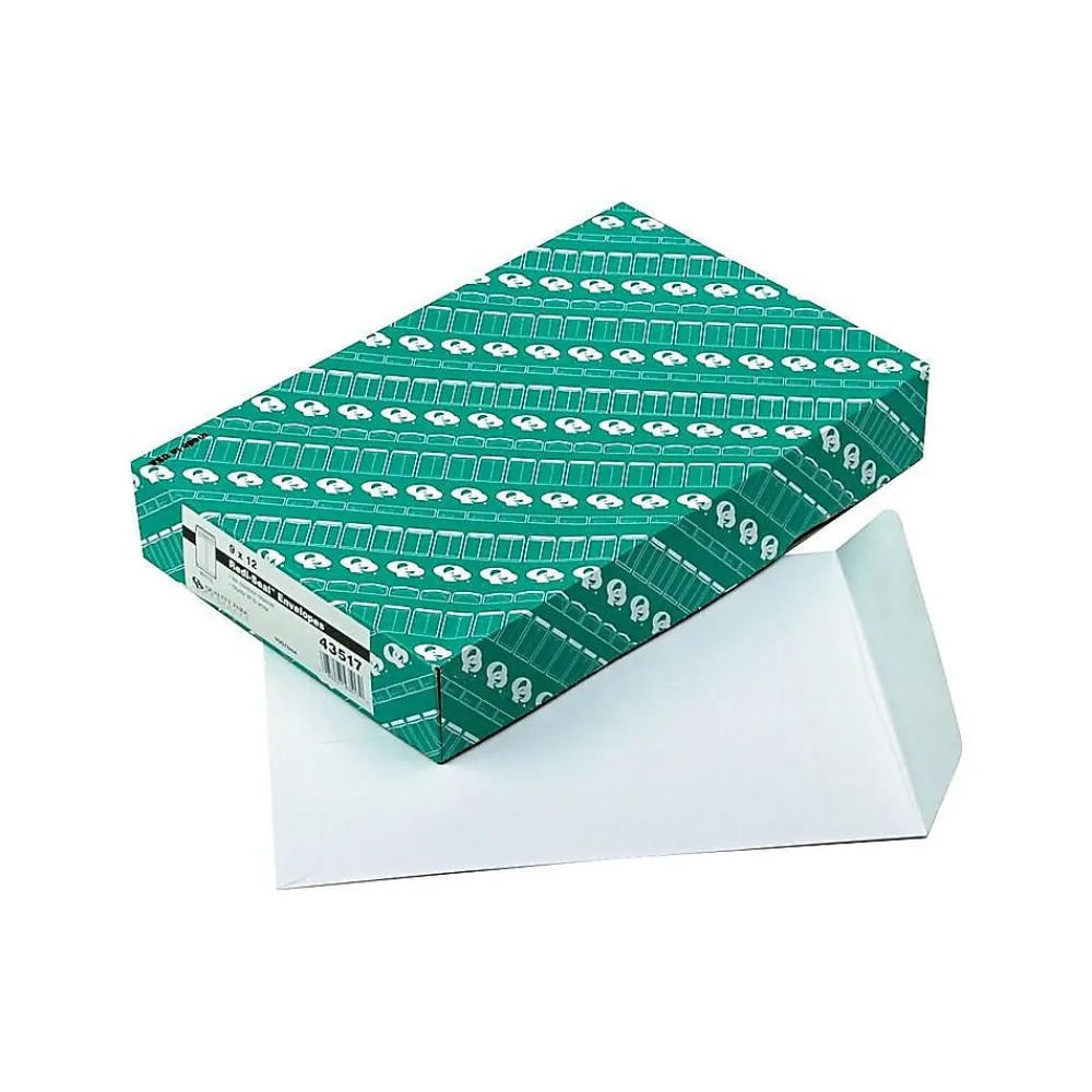 Online Quality Park Redi-Seal Catalog Envelopes, 9" x 12", White, 100/Box (QUA43517)