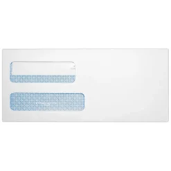 Hot Quality Park Redi-Seal Self Seal Security Tinted #9 Double Window Envelope, 3 7/8" x 8 7/8", White Wove, 250/Pack (24529-250)