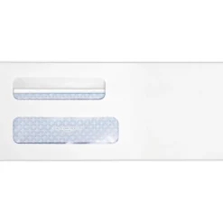 Outlet Quality Park Redi-Seal Self Seal Security Tinted #8 Double Window Envelope, 3 5/8" x 8 5/8", White Wove, 1000/Pack (24539-1000)