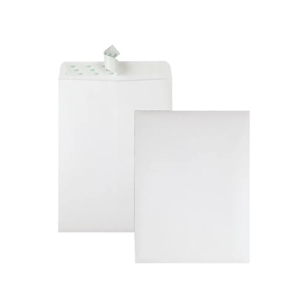 Outlet Quality Park Redi-Strip Catalog Envelopes, 9" x 12", White Wove, 100/Box (QUA44582)