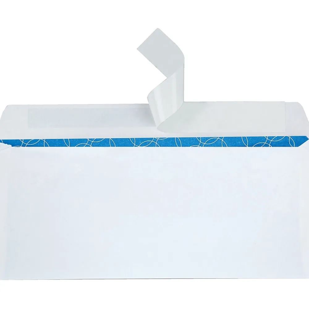 Best Quality Park Redi-Strip Security Tinted #10 Business Window Envelopes, 4 1/8" x 9 1/2", White Wove, 500/Box (90119)