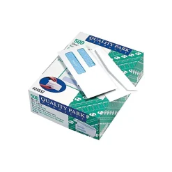 Discount Quality Park Security Tinted #8 Double Window Envelope 3 5/8