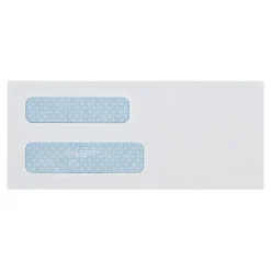 Discount Quality Park Security Tinted #8 Double Window Envelope 3 5/8" x 8 5/8", White, 500/Box (QUA24532)